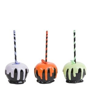 Sweet treats Halloween set of three poison apple decor